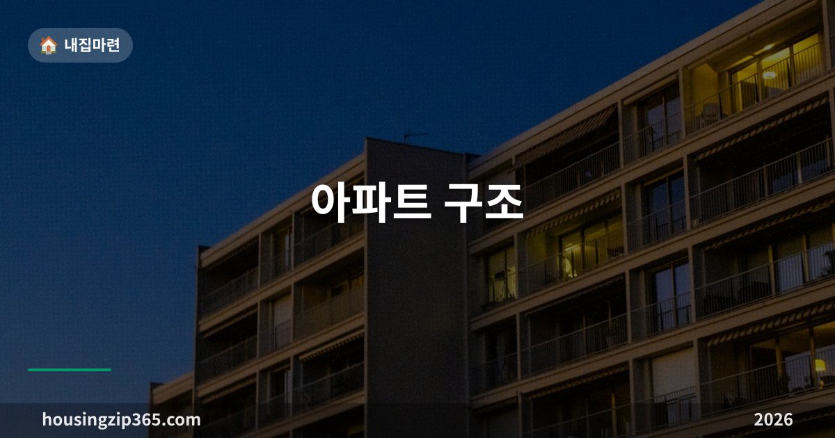 아파트 구조 — 벽식·기둥식·무량판 차이와 층간소음, 내 아파트 확인하는 법