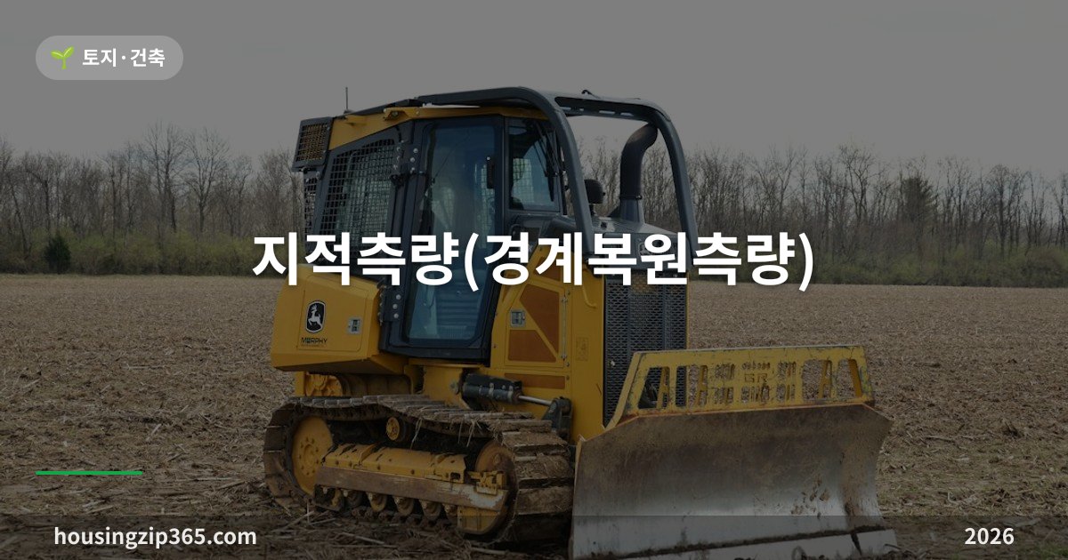 지적측량(경계복원측량) — 담장 분쟁의 답은 LX 측량 한 번입니다
