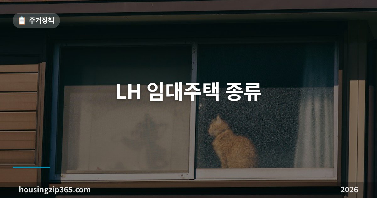 LH 임대주택 종류 총정리 2026 — 영구·국민·행복·통합공공·매입·전세임대 자격과 임대료 비교