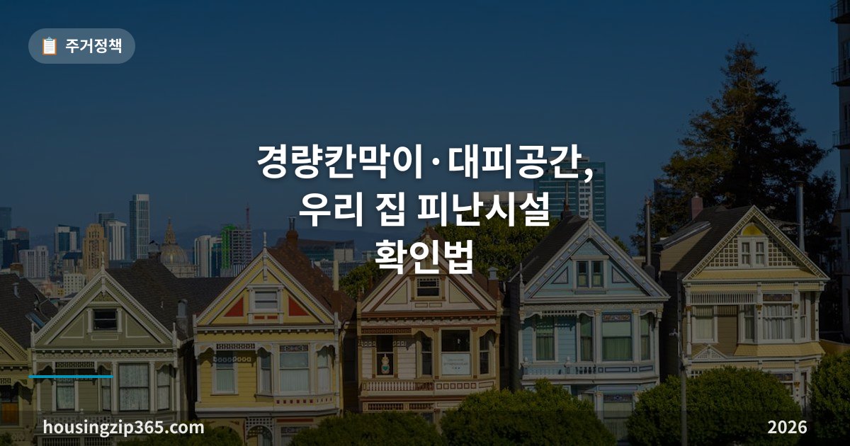 경량칸막이·대피공간, 우리 집 피난시설 확인법 — 발코니 벽을 두드려 보세요
