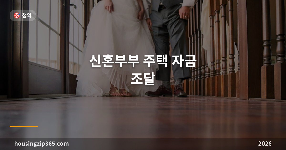 신혼부부 주택 자금 조달 완벽 가이드 — 정책대출·증여·시나리오 종합