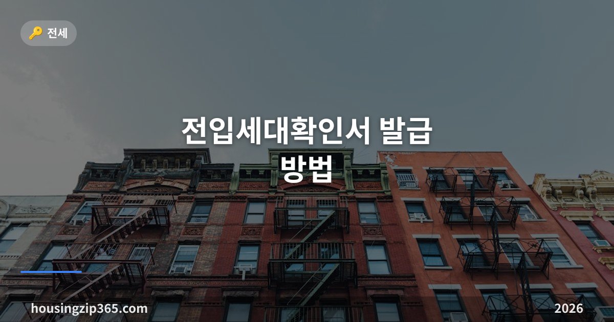 전입세대확인서 발급 방법 — 옛 전입세대열람원, 계약 전에 꼭 떼는 이유