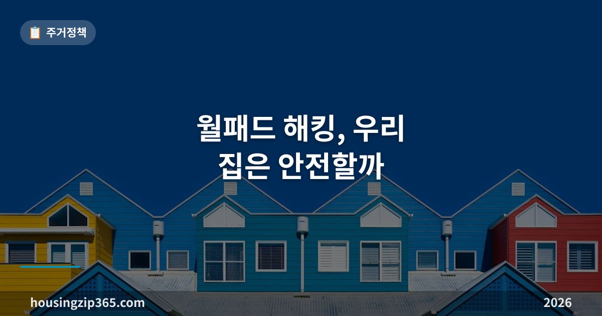 월패드 해킹, 우리 집은 안전할까 — 망분리 의무와 세대에서 할 수 있는 것